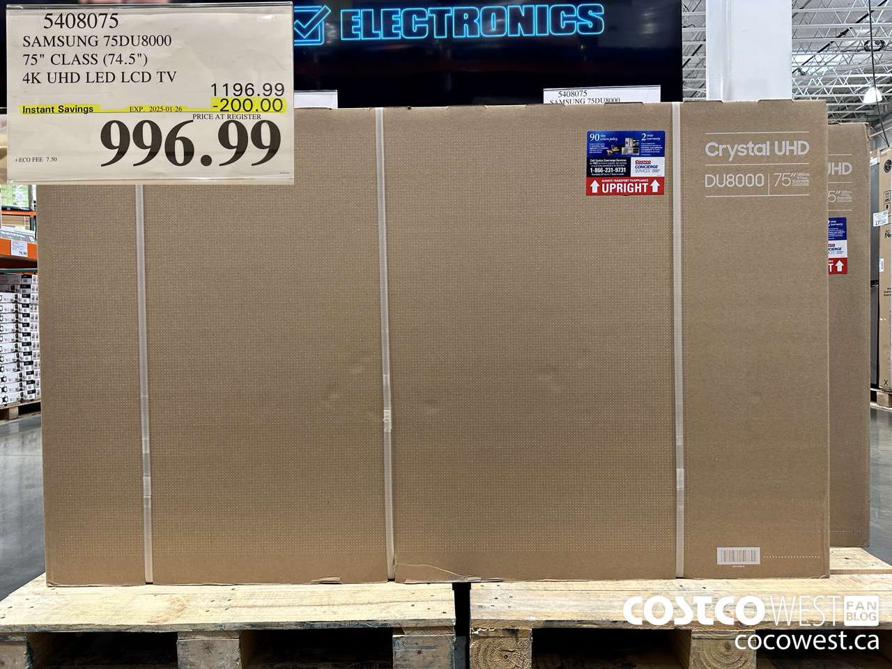 5408075 SAMSUNG 75DU8000 75