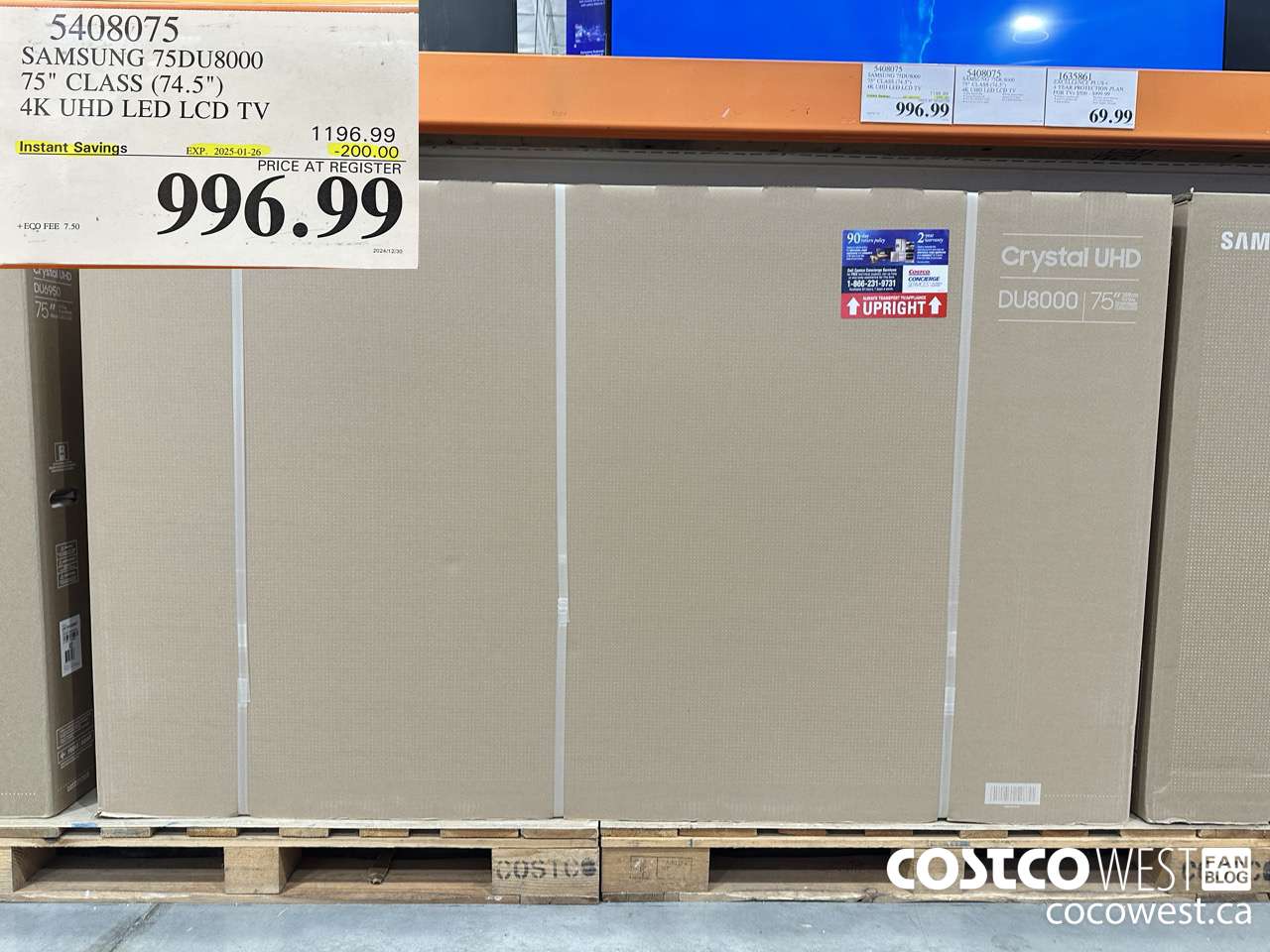 5408075 SAMSUNG 75DU8000 75