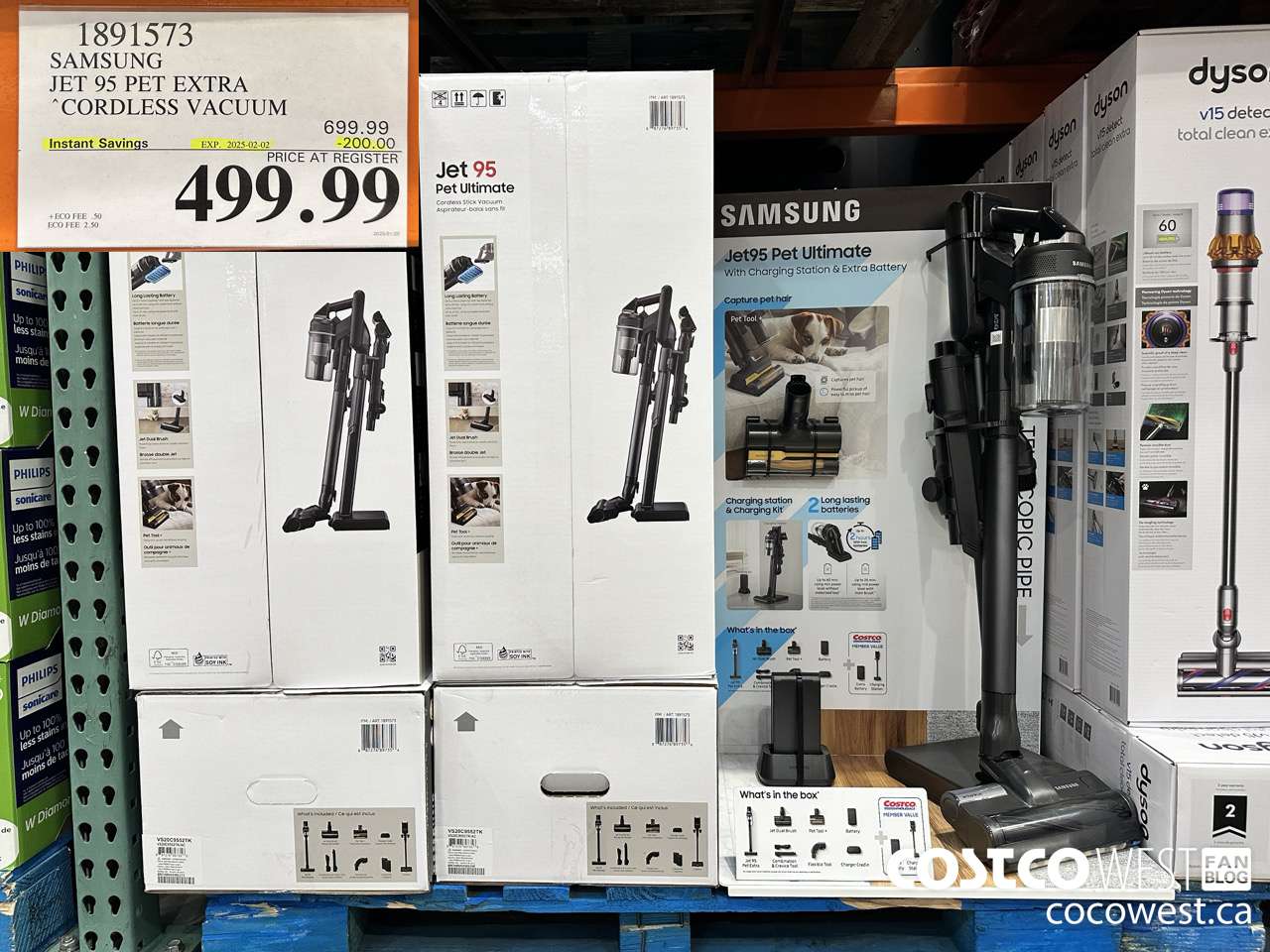1891573 SAMSUNG JET 95 PET EXTRA STICK VACUUM ($200.00 INSTANT SAVINGS EXPIRES ON 2025-02-02) $499.99