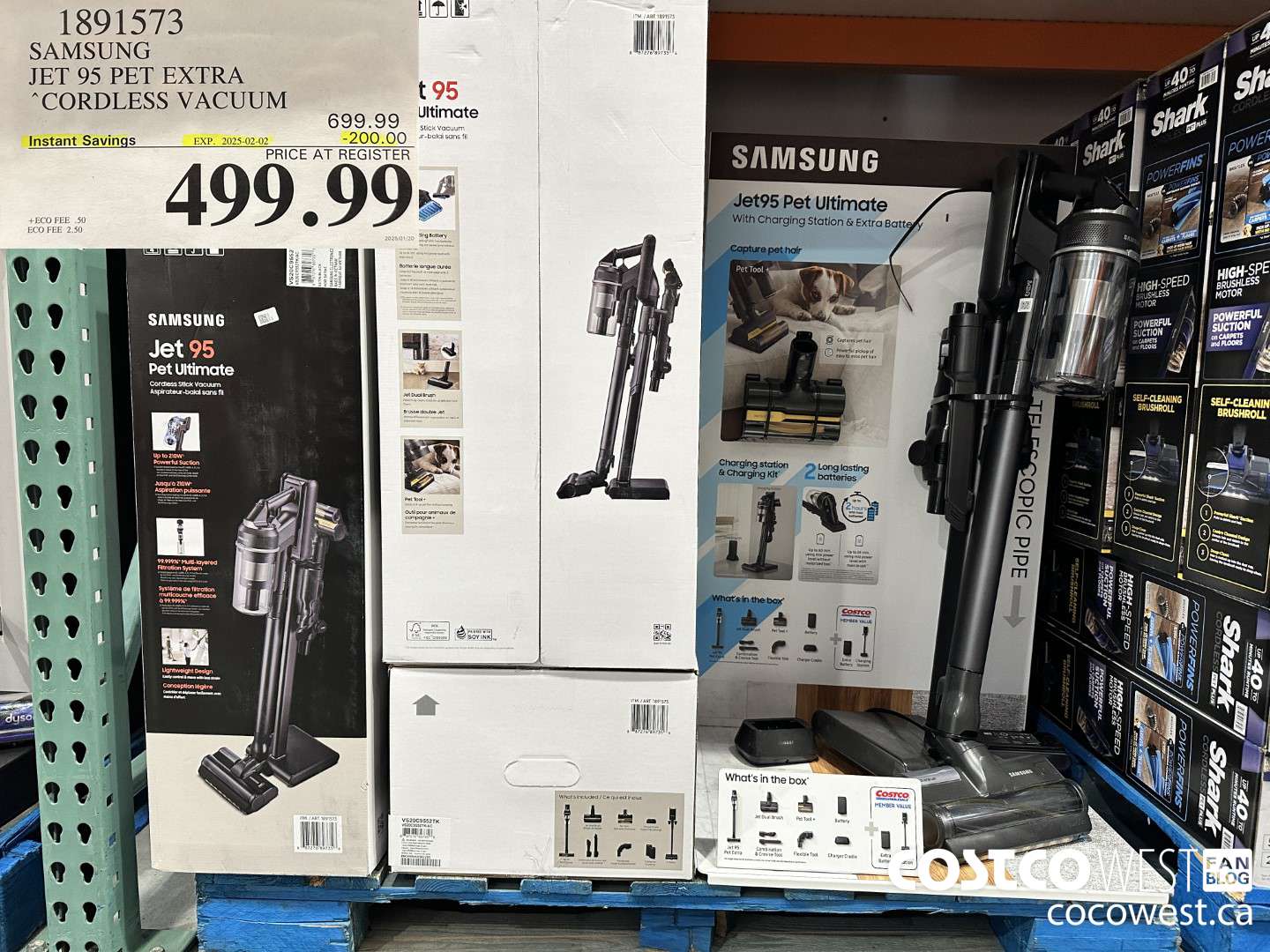 1891573 SAMSUNG JET 95 PET EXTRA STICK VACUUM ($200.00 INSTANT SAVINGS EXPIRES ON 2025-02-02) $499.99