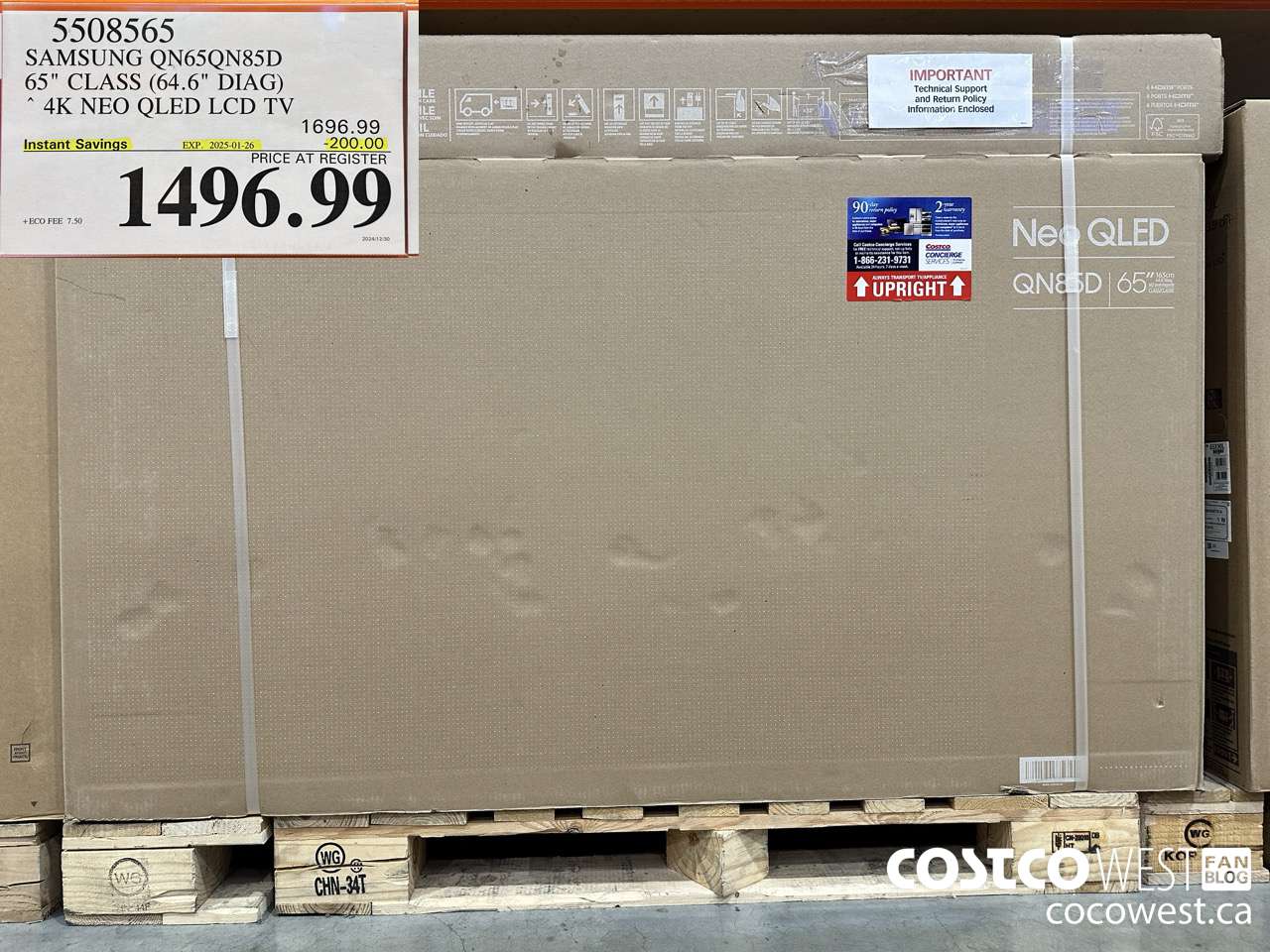 5508565 SAMSUNG QN65QN85D 65