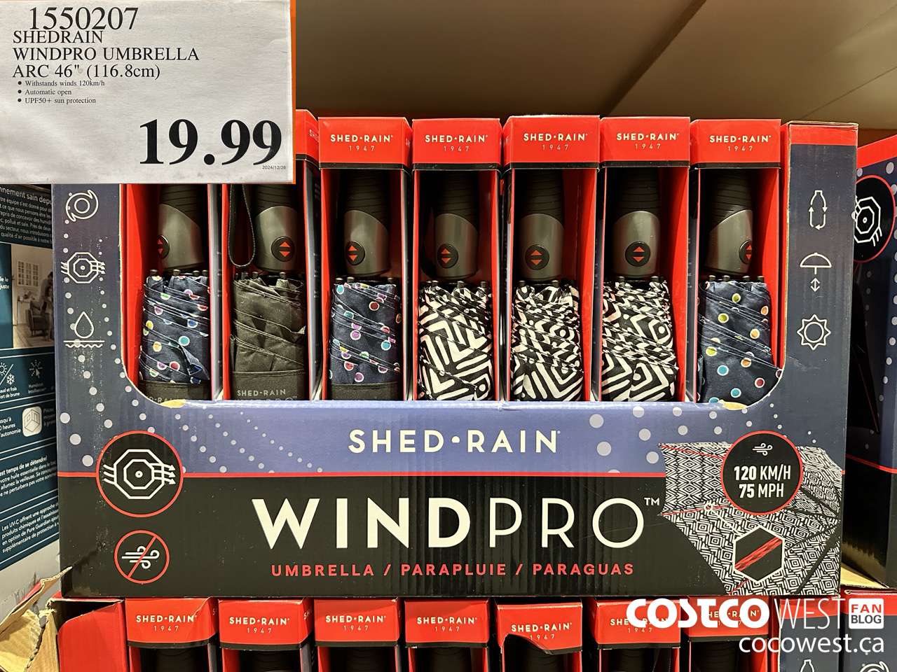 1550207 SHEDRAIN WINDPRO UMBRELLA ARC 46