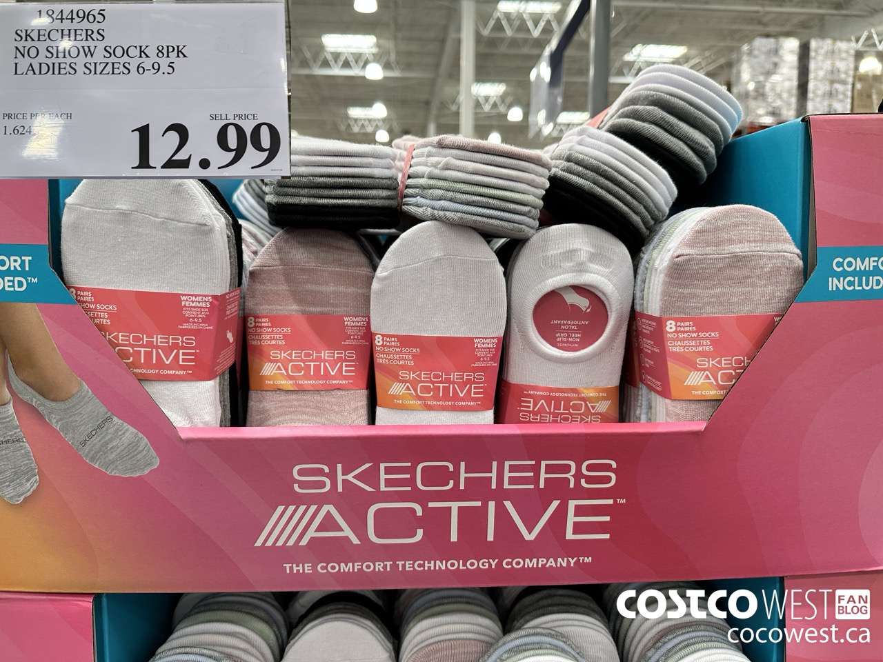 1844965 SKECHERS NO SHOW SOCK 8PK LADIES SIZES 6-9.5 $12.99