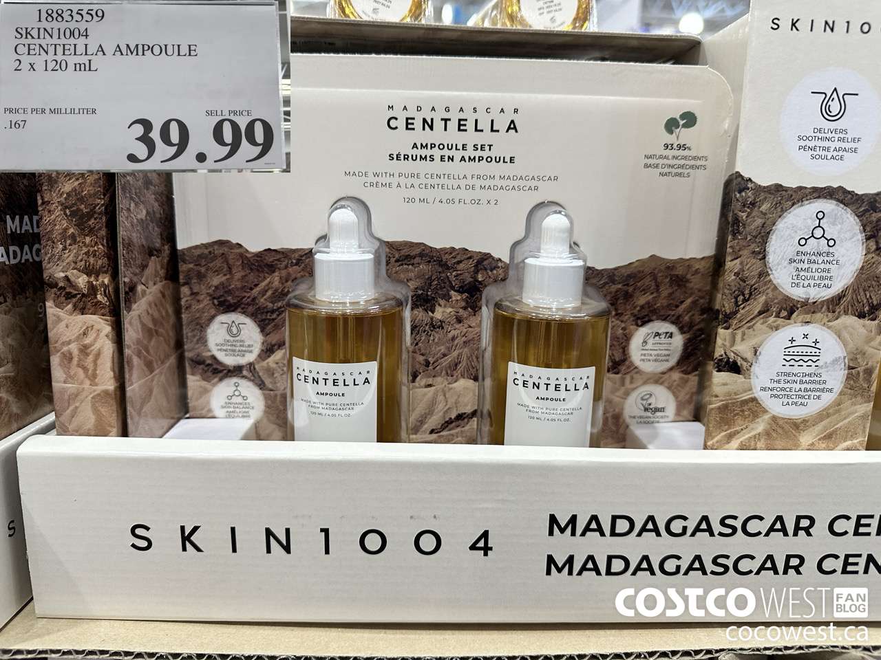 1883559 SKIN1004 CENTELLA AMPOULE 2 X 120ML $39.99