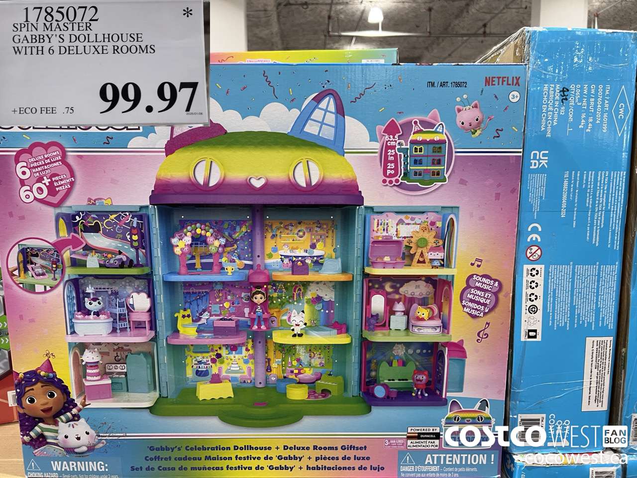 1785072 SPIN MASTER GABBY'S DOLLHOUSE WITH 6 DELUXE ROOMS $99.97