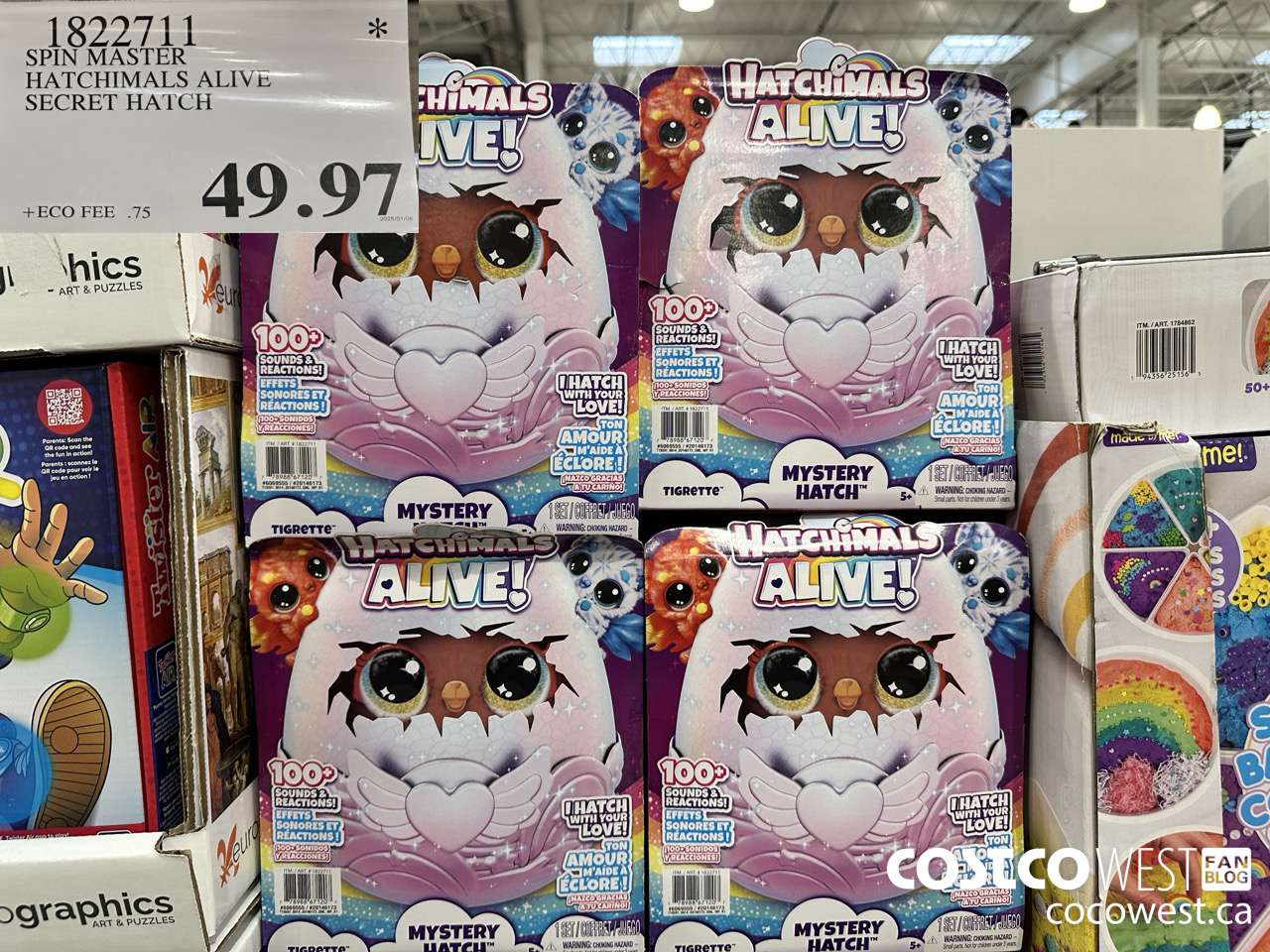 1822711 SPIN MASTER HATCHIMALS ALIVE SECRET HATCH $49.97