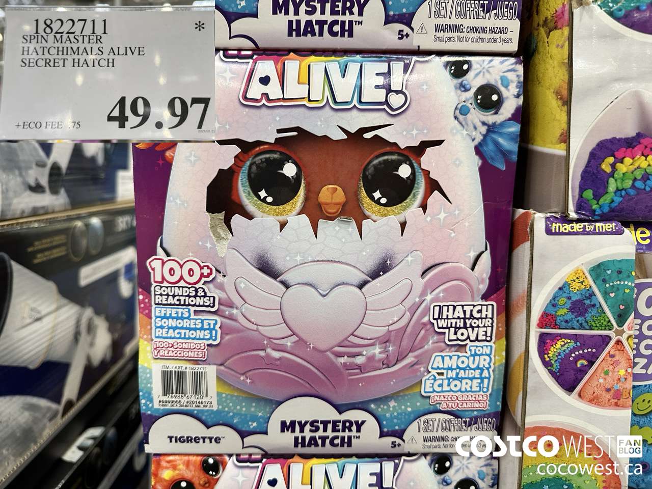 1822711 SPIN MASTER HATCHIMALS ALIVE SECRET HATCH $49.97