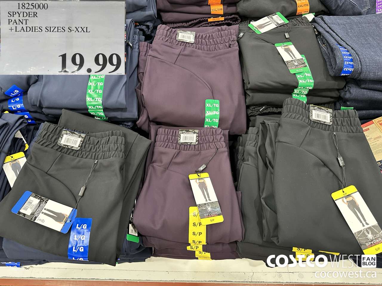1825000 SPYDER PANT LADIES SIZES S-XXL $19.99