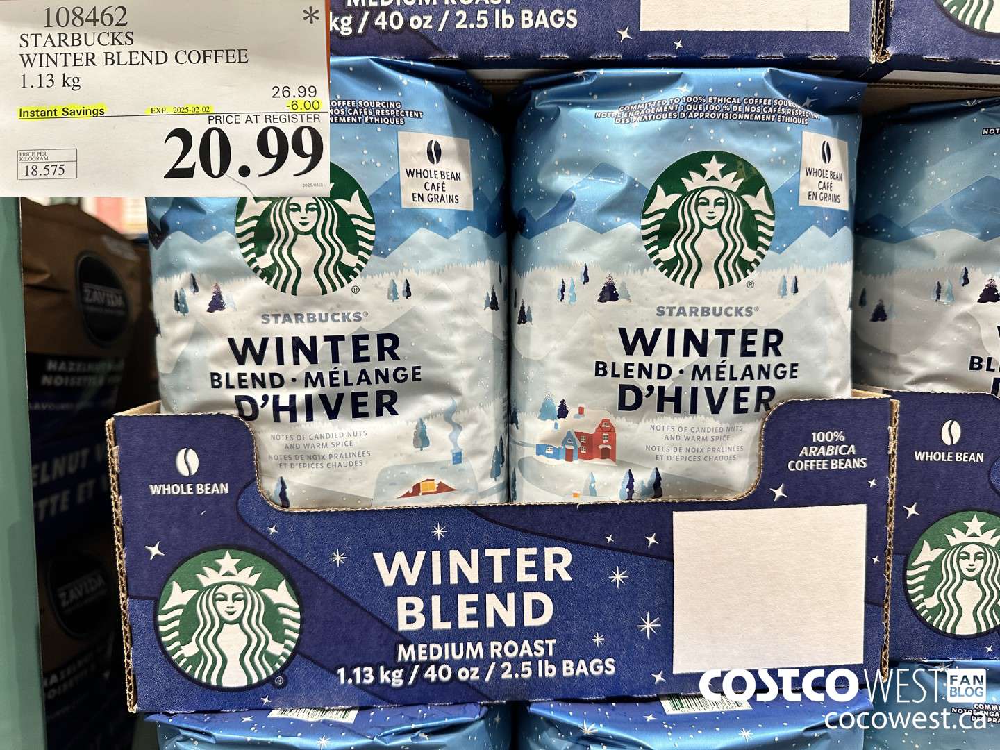 108462 STARBUCKS WINTER BLEND 1.13 KG ($6.00 INSTANT SAVINGS EXPIRES ON 2025-02-02) $20.99