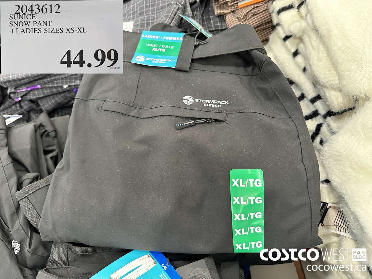 2043612 SUNICE SNOW PANT LADIES SIZES XS-XL $44.99