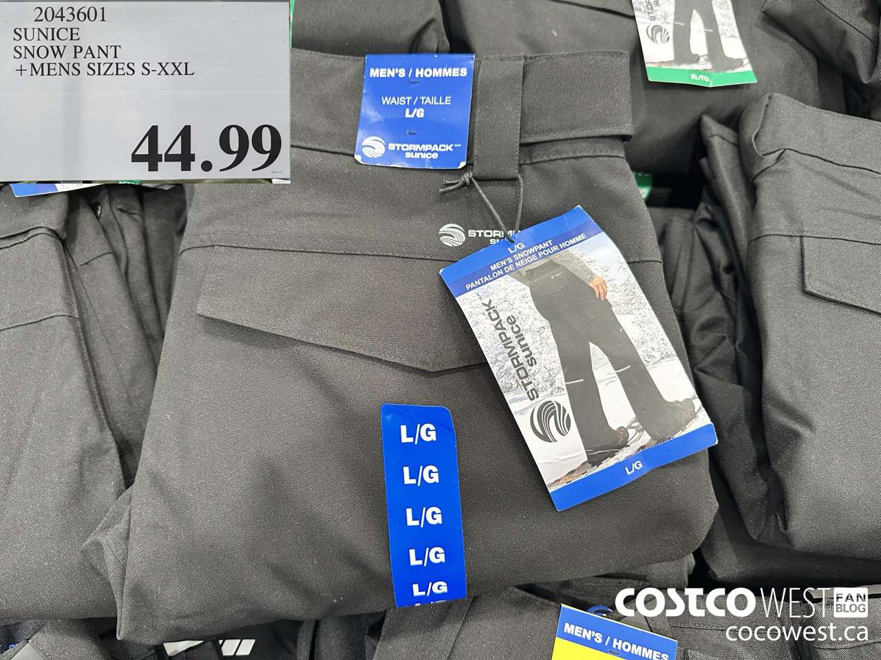 2043601 SUNICE SNOW PANT MENS SIZES S-XXL $44.99