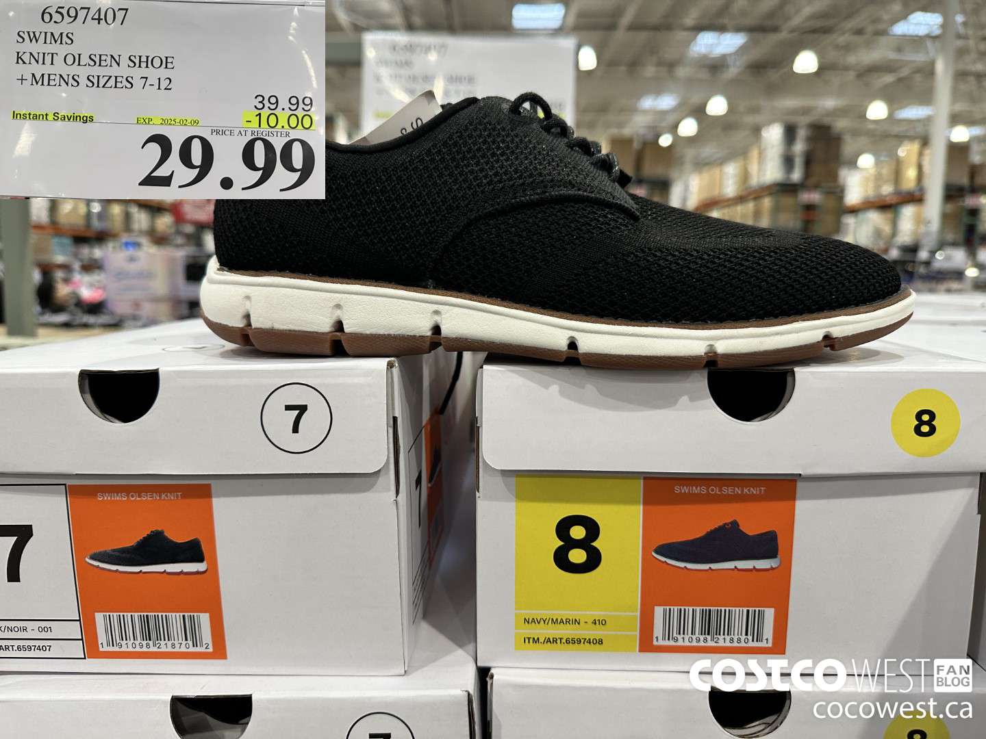 6597407 SWIMS KNIT OLSEN SHOE MENS SIZES 7-12 ($10.00 INSTANT SAVINGS EXPIRES ON 2025-02-09) $29.99