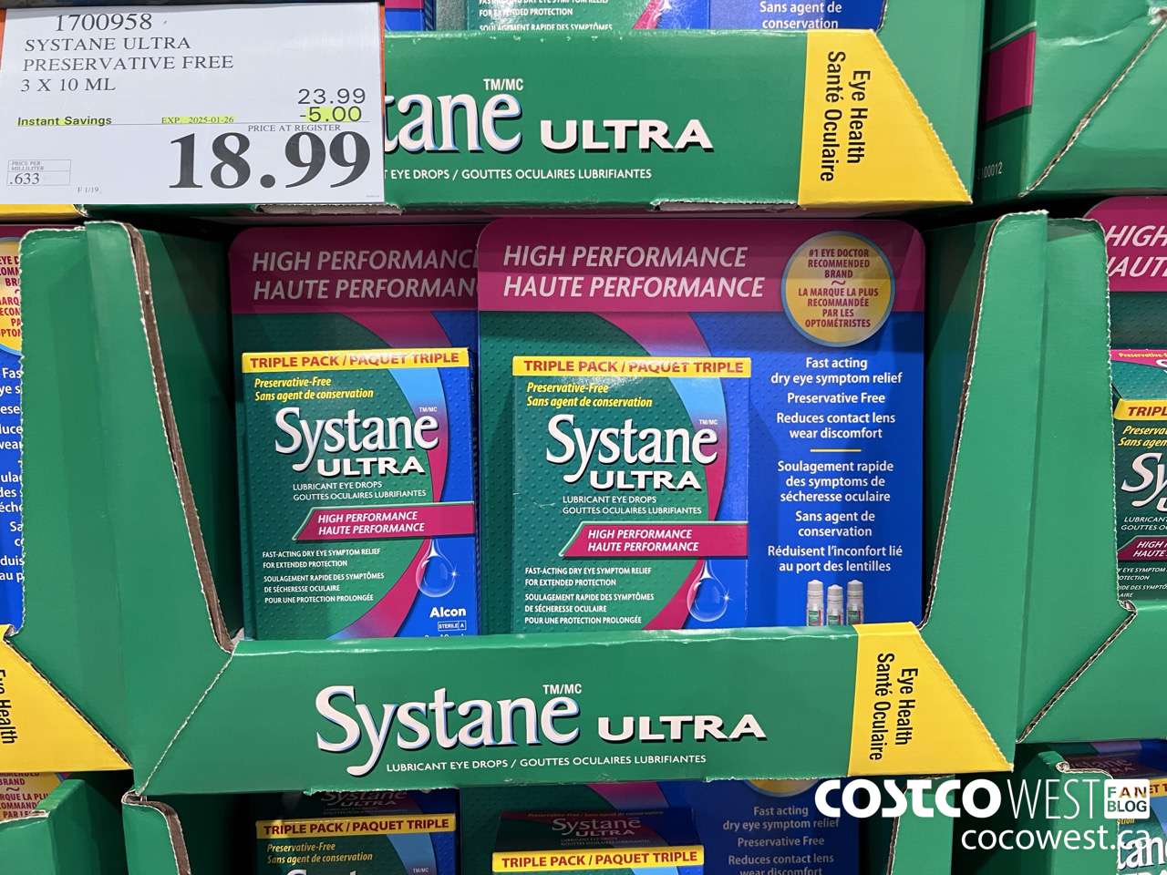 1700958 SYSTANE ULTRA PRESERVATIVE FREE 3 X 10 ML ($5.00 INSTANT SAVINGS EXPIRES ON 2025-01-26) $18.99