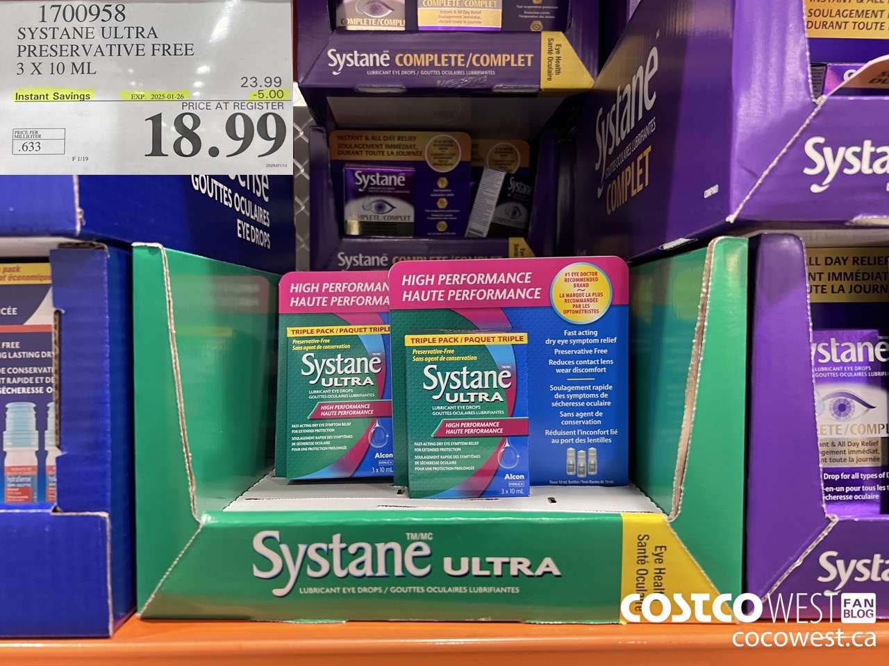 1700958 SYSTANE ULTRA PRESERVATIVE FREE 3 X 10 ML ($5.00 INSTANT SAVINGS EXPIRES ON 2025-01-26) $18.99