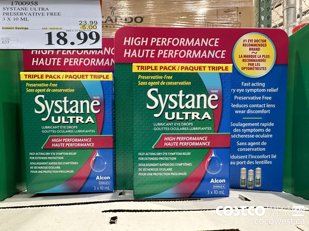 1700958 SYSTANE ULTRA PRESERVATIVE FREE 3 X 10 ML ($5.00 INSTANT SAVINGS EXPIRES ON 2025-01-26) $18.99