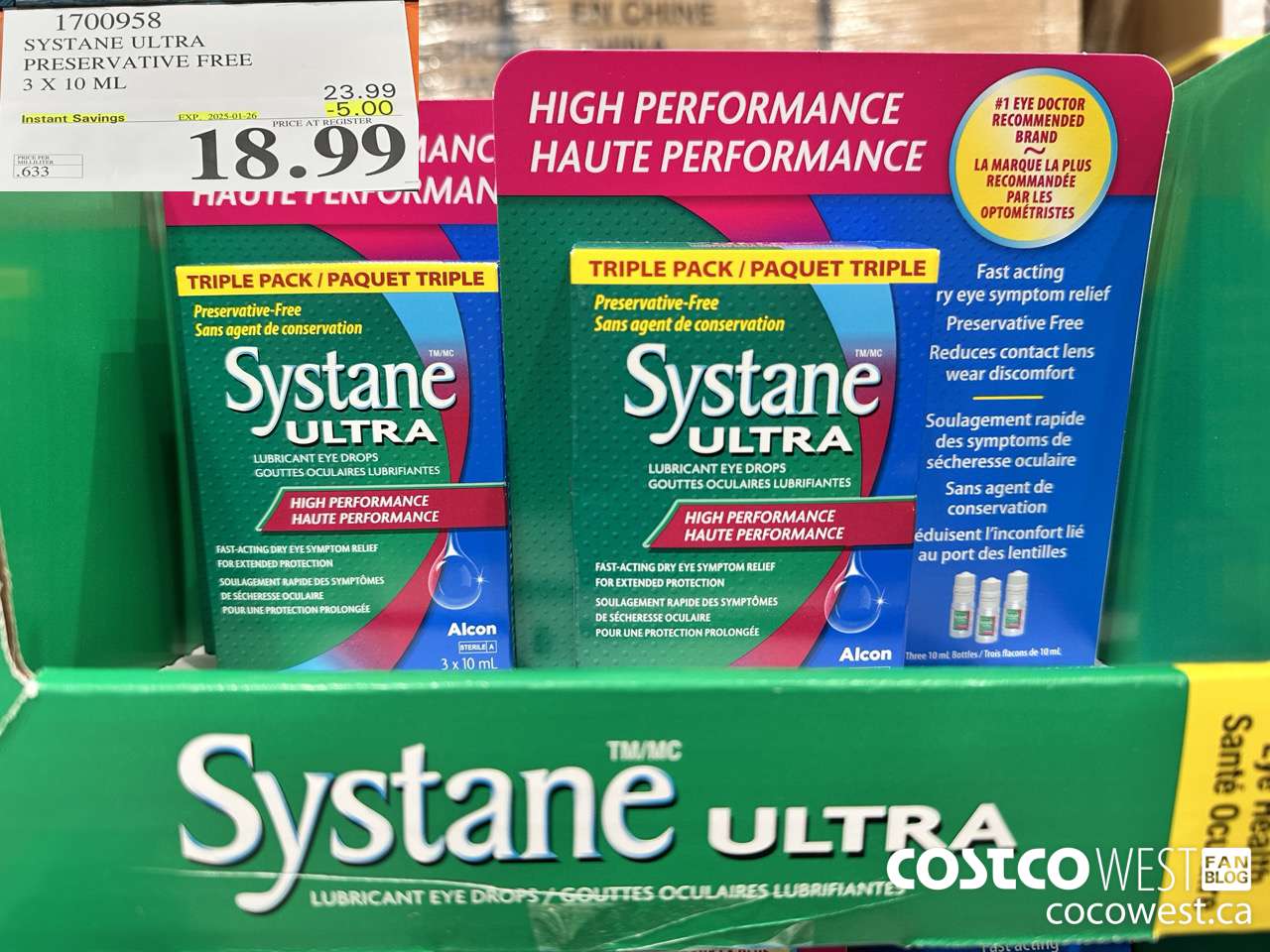 1700958 SYSTANE ULTRA PRESERVATIVE FREE 3 X 10 ML ($5.00 INSTANT SAVINGS EXPIRES ON 2025-01-26) $18.99
