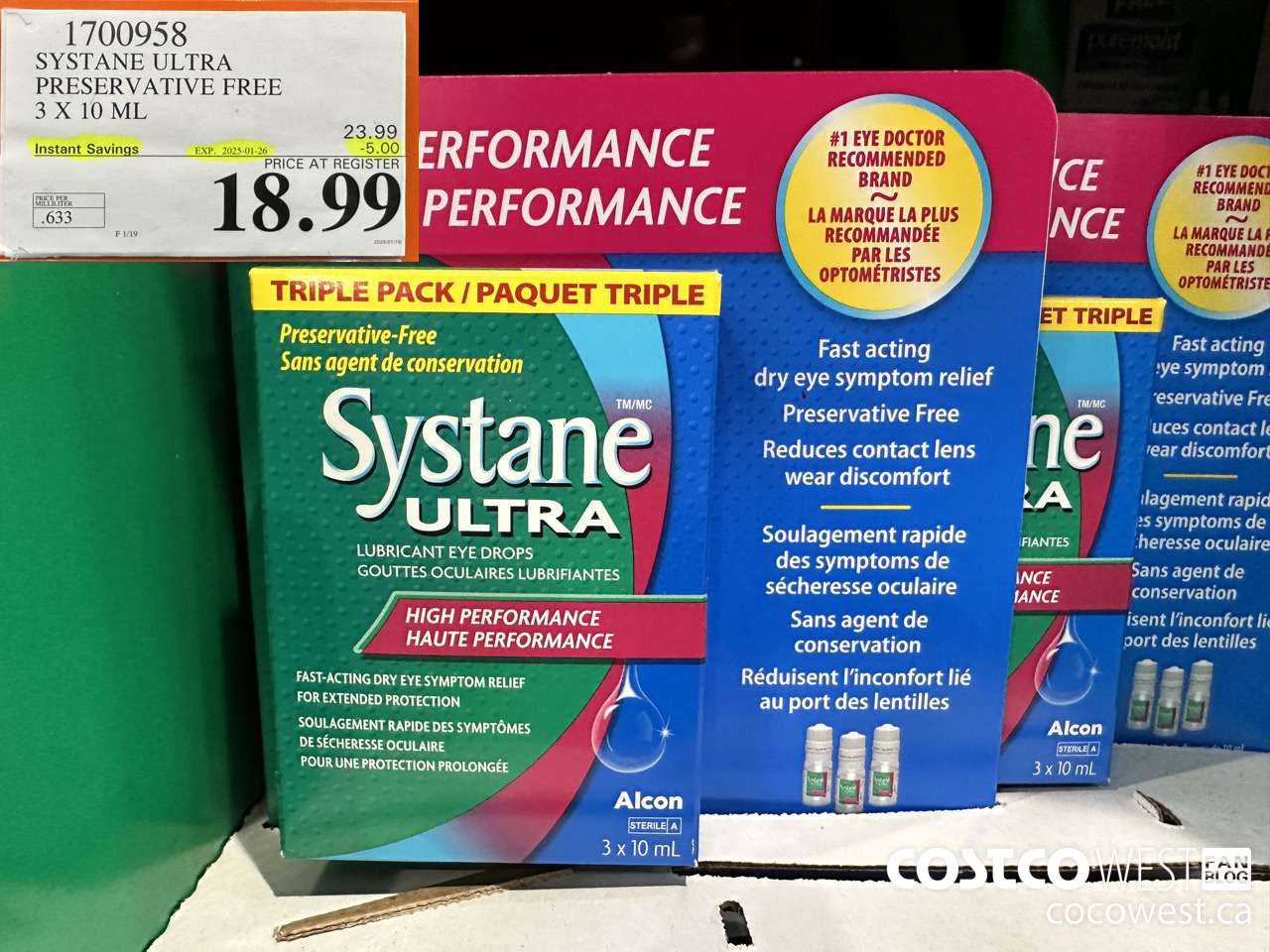 1700958 SYSTANE ULTRA PRESERVATIVE FREE 3 X 10 ML ($5.00 INSTANT SAVINGS EXPIRES ON 2025-01-26) $18.99