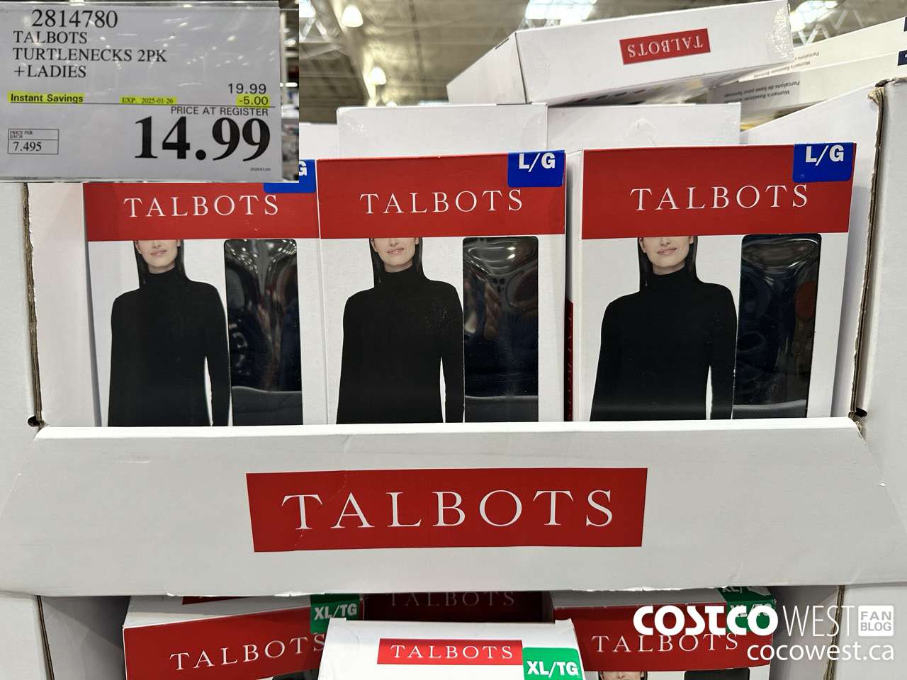 2814780 TALBOTS TURTLENECKS 2PK LADIES ($5.00 INSTANT SAVINGS EXPIRES ON 2025-01-26) $19.99