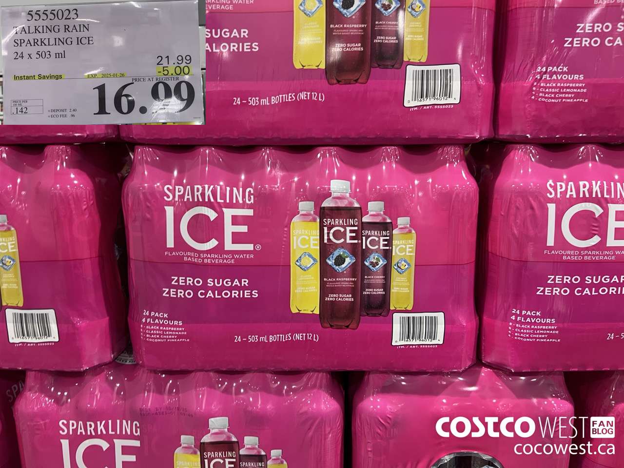 5555023 TALKING RAIN SPARKLING ICE 24 X 503ML ($5.00 INSTANT SAVINGS EXPIRES ON 2025-01-26) $16.99