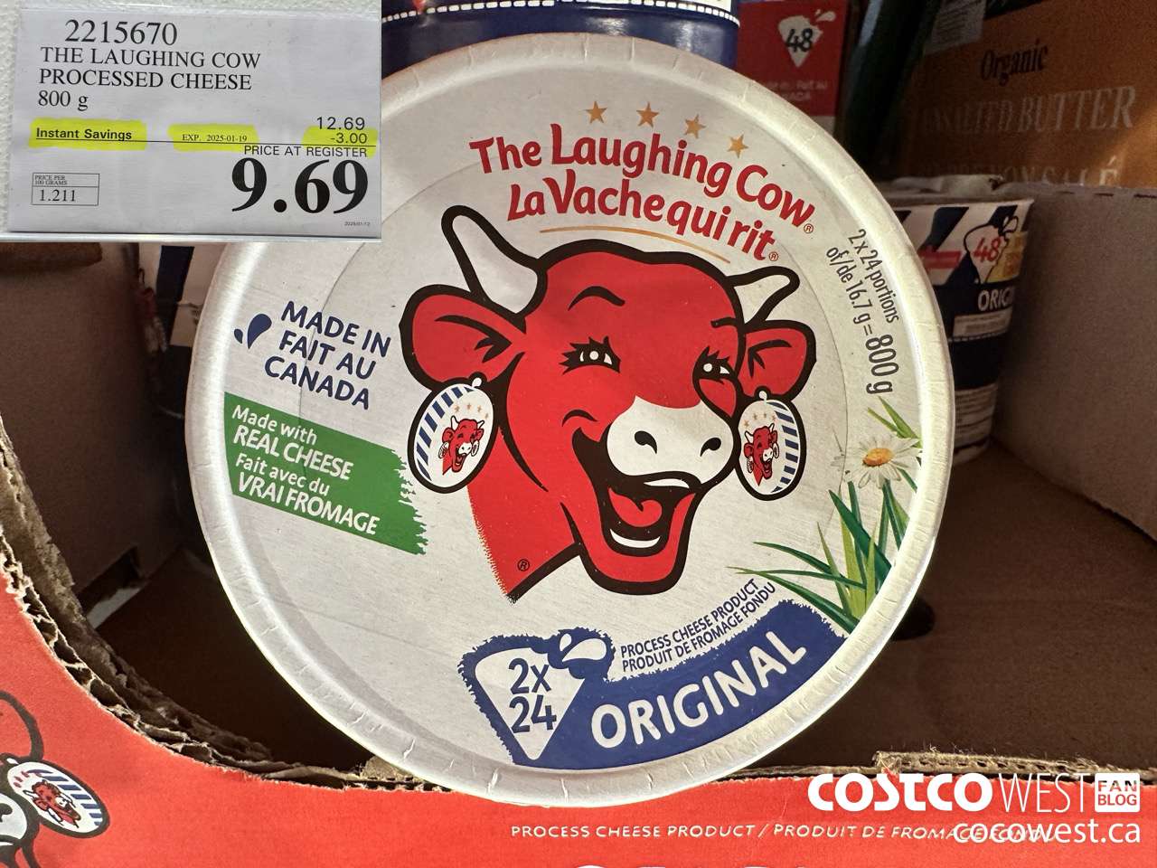 2215670 THE LAUGHING COW PROCESSED CHEESE 800G ($3.00 INSTANT SAVINGS EXPIRES ON 2025-01-19) $9.69