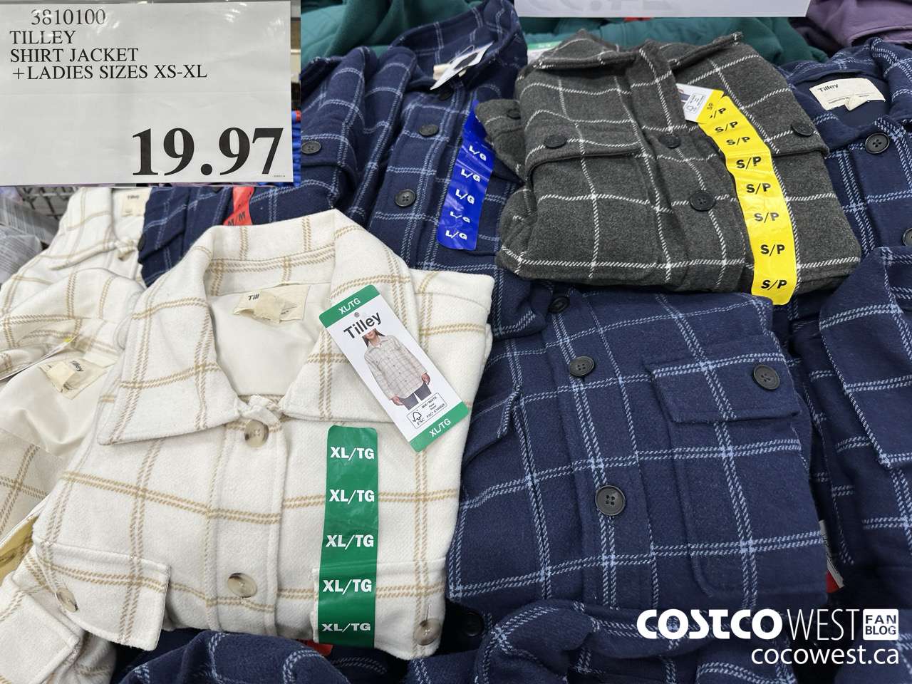 3810100 TILLEY SHIRT JACKET LADIES SIZES XS-XL $19.97
