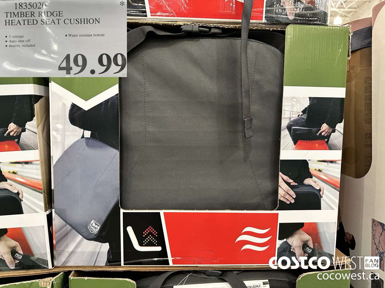 1835020 TIMBER RIDGE HEATED SEAT CUSHION $49.99