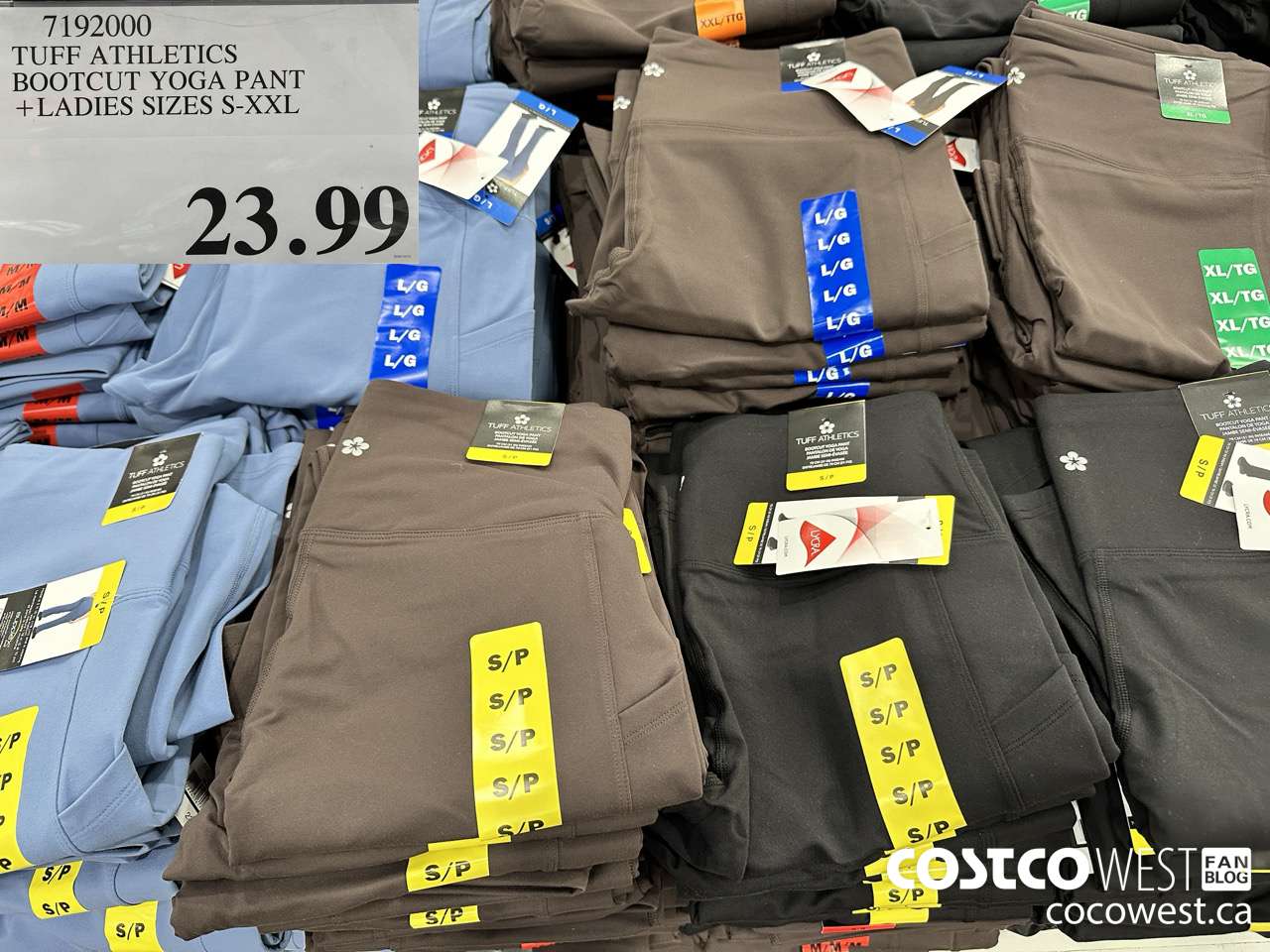 7192000 TUFF ATHLETICS BOOTCUT YOGA PANT LADIES SIZES S-XXL $23.99