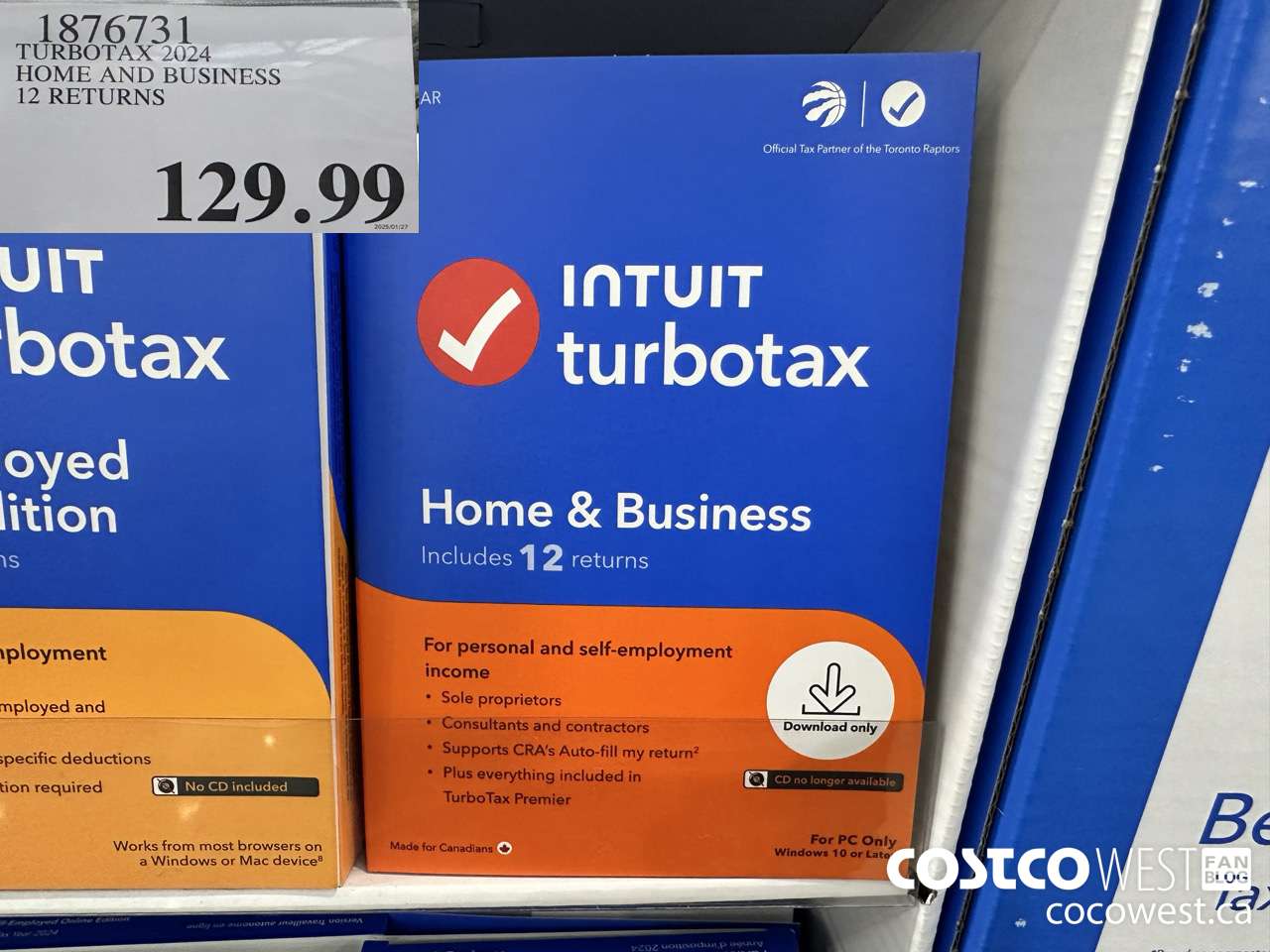 1876731 TURBOTAX 2024 HOME AND BUSINESS 12 RETURNS $129.99