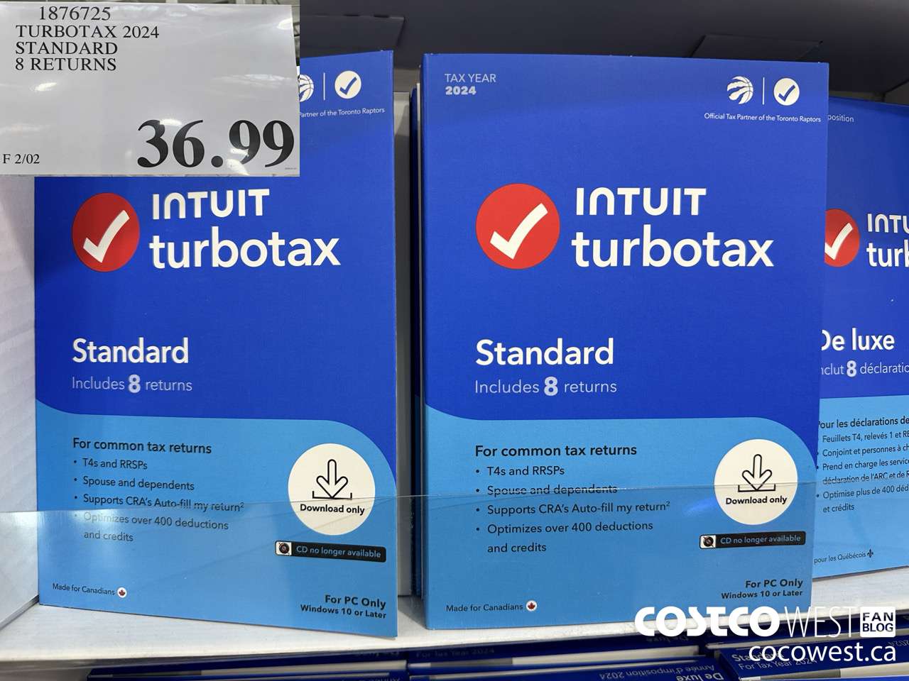 1876725 TURBOTAX 2024 STANDARD 8 RETURNS $36.99