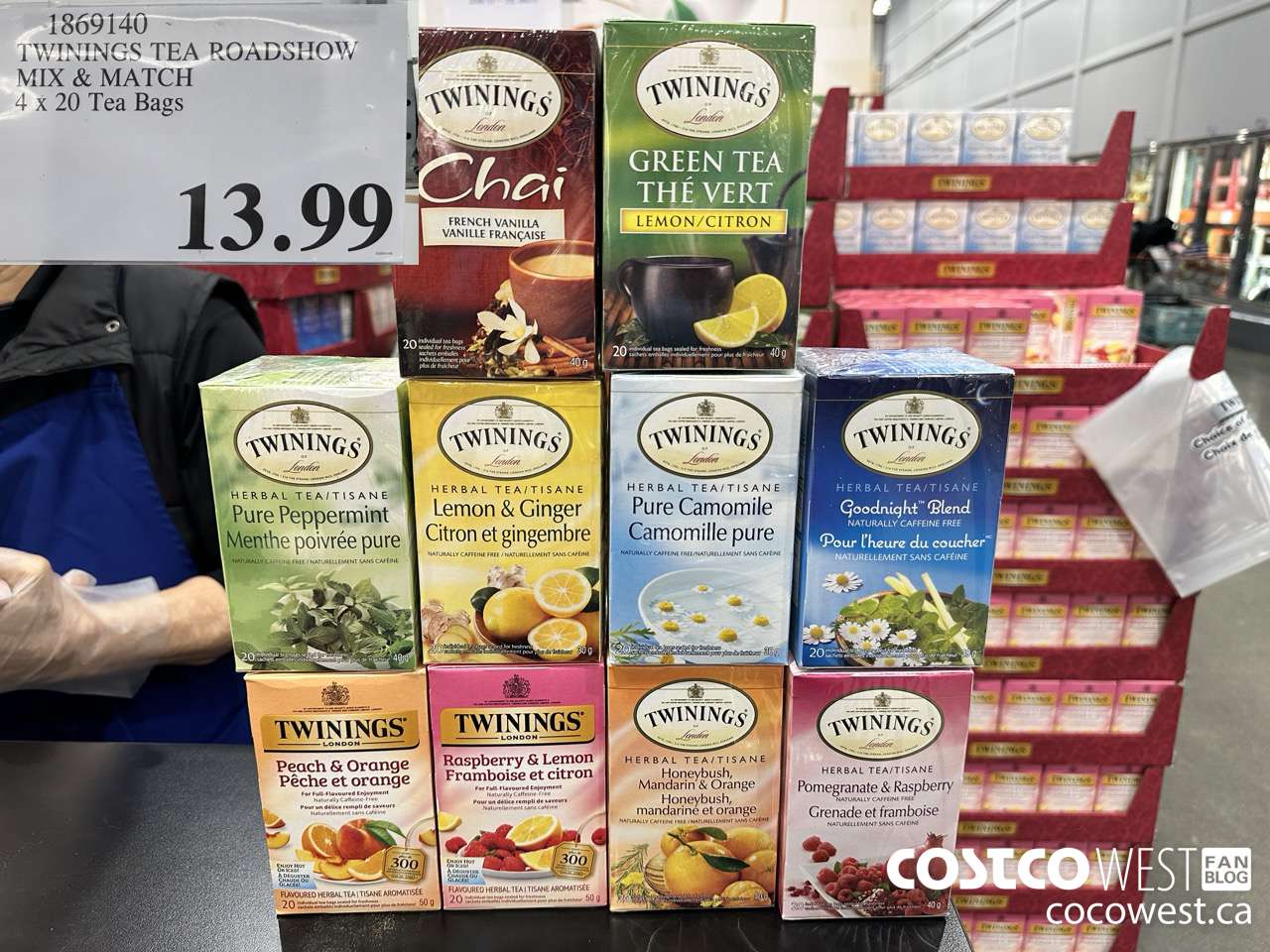 1869140 TWINNINGS TEA ROADSHOW MIX & MATCH 4 X 20 TEA BAGS $13.99