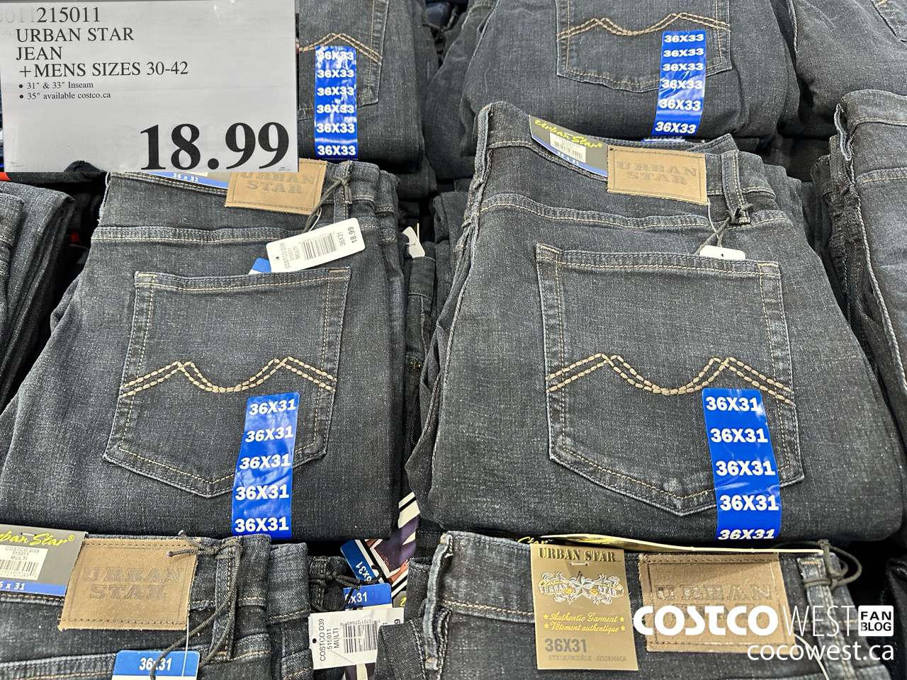 215011 URBAN STAR JEAN MENS SIZES 30-42 $18.99