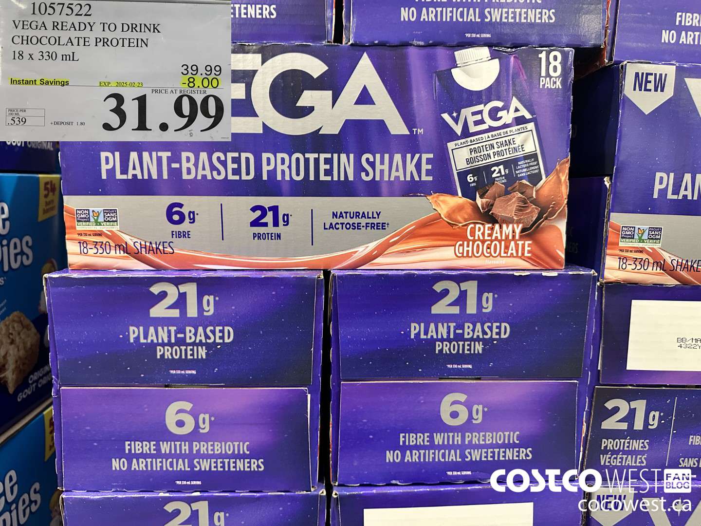 1057522 VEGA READY TO DRINK CHOCOLATE PROTEIN 1 X 330ML ($8.00 INSTANT SAVINGS EXPIRES ON 2025-02-23) $31.99