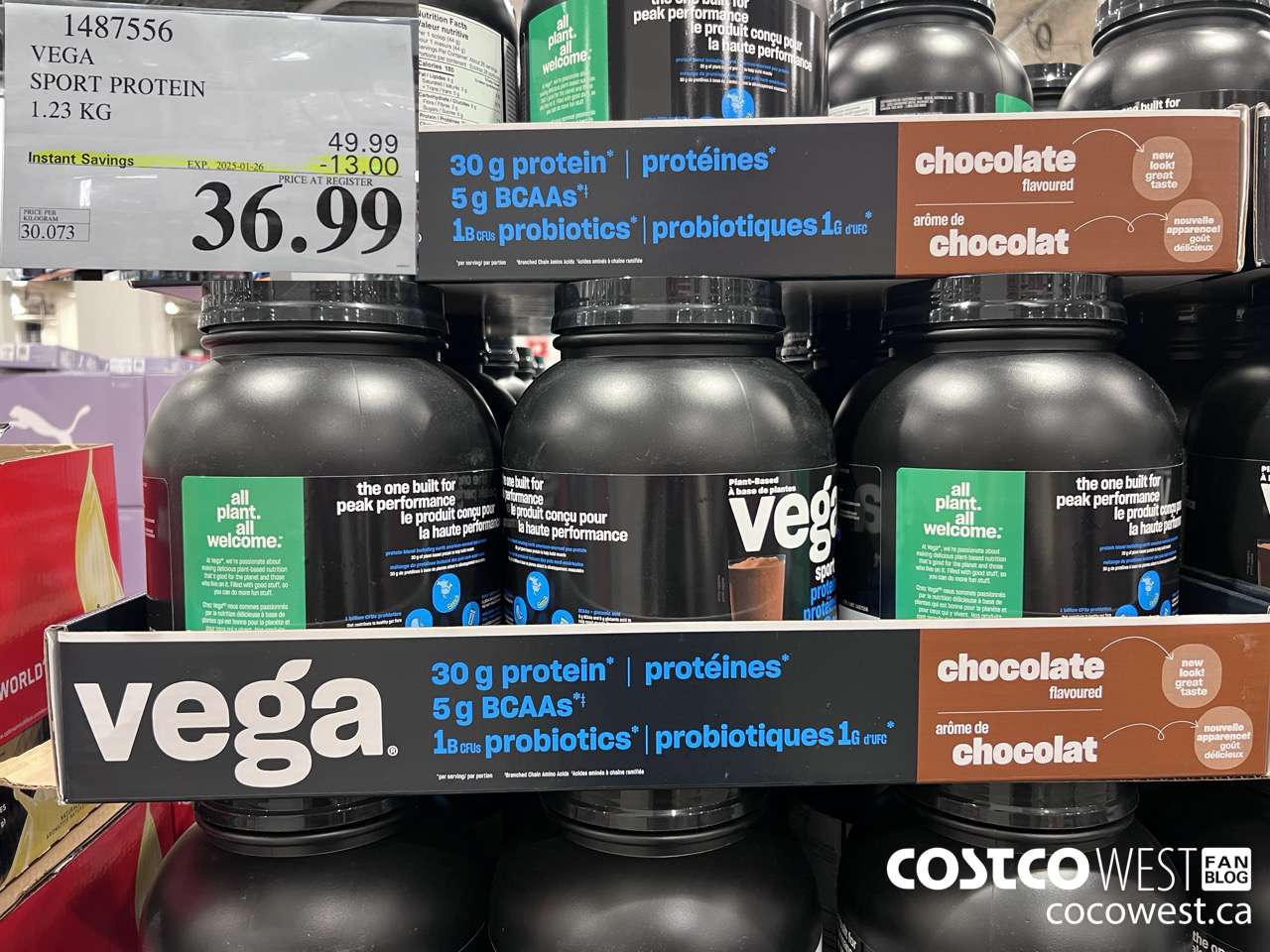 1487556 VEGA SPORT PROTEIN 1.23 KG ($13.00 INSTANT SAVINGS EXPIRES ON 2025-01-26) $36.99