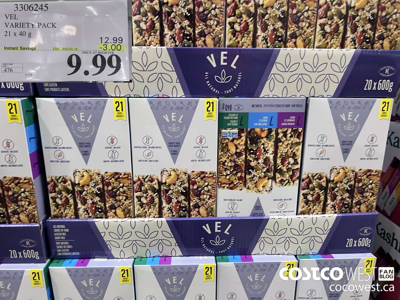 3306245 VEL VARIETY PACK 21 X 40G ($3.00 INSTANT SAVINGS EXPIRES ON 2025-01-19) $9.99