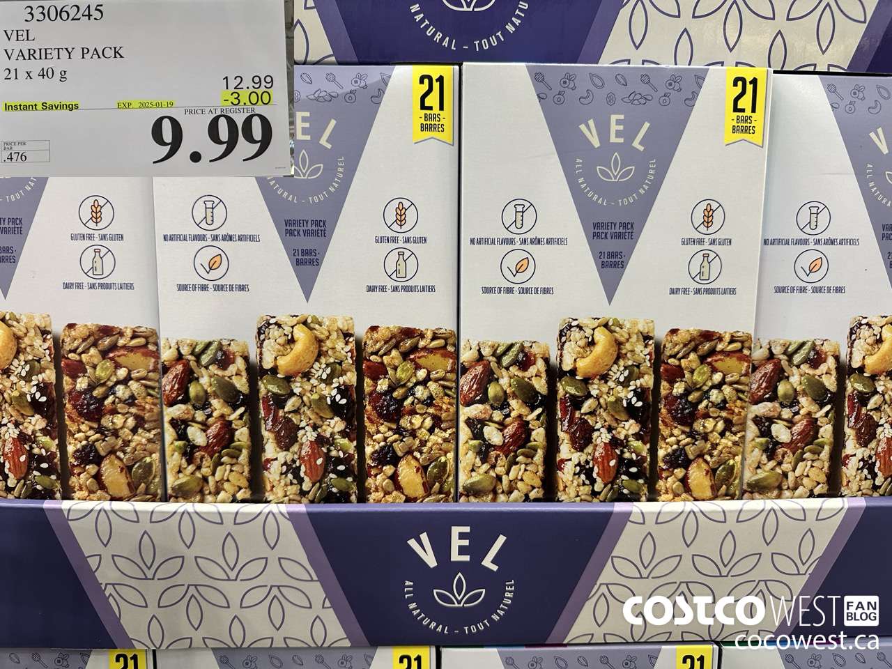 3306245 VEL VARIETY PACK 21 X 40G ($3.00 INSTANT SAVINGS EXPIRES ON 2025-01-19) $9.99