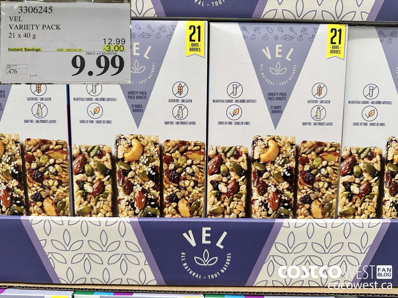 3306245 VEL VARIETY PACK 21 X 40G ($3.00 INSTANT SAVINGS EXPIRES ON 2025-01-19) $9.99