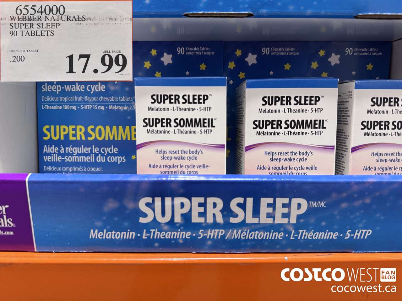 6554000 WEBBER NATURALS SUPER SLEEP 90 TABLETS $17.99