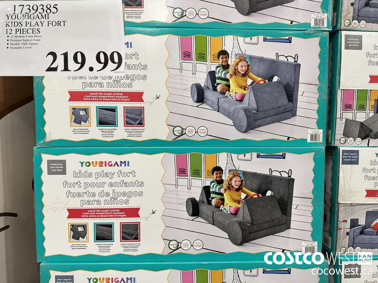 1739385 YOURIGAMI KIDS PLAY FORT 12 PIECES $219.99