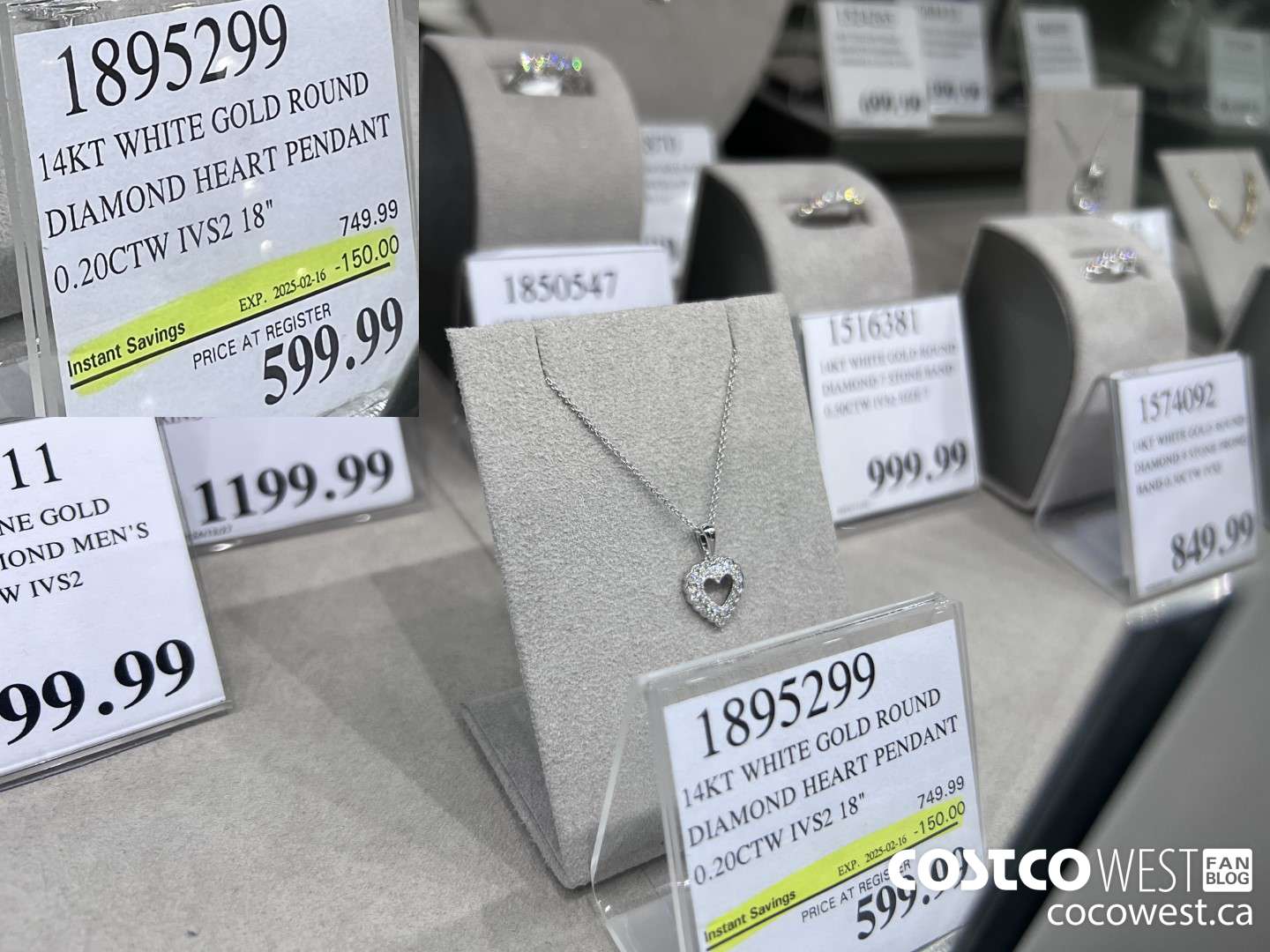 1895299 14KT WHITE GOLD ROUND DIAMOND HEART PENDANT O.20CTW IVS2 18