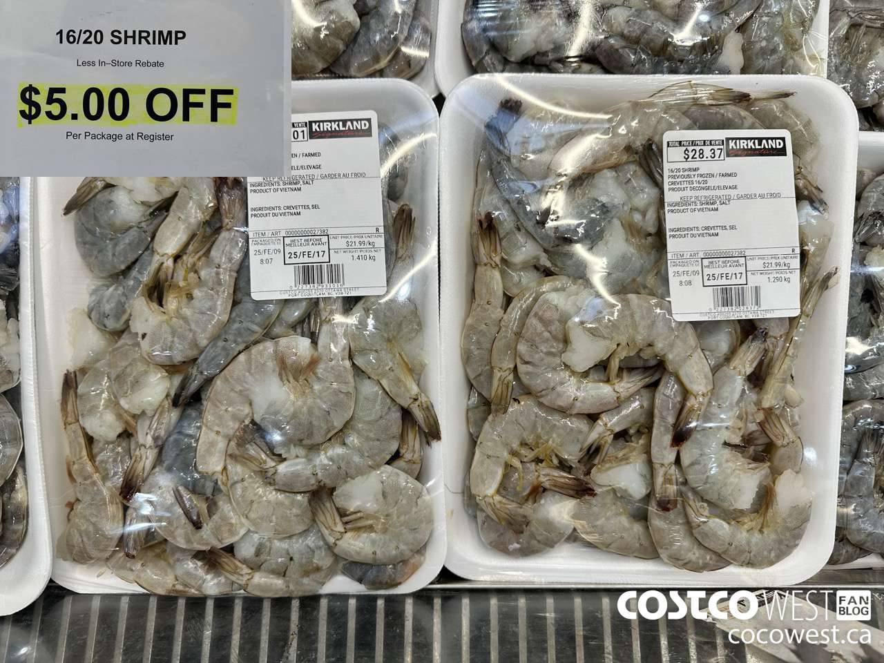 47886 16/20 SHRIMP ($5.00 INSTANT SAVINGS)