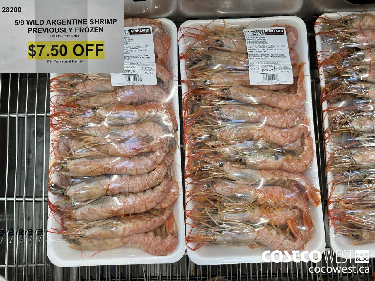 28200 5/9 WILD ARGENTINE SHRIMP PREVIOUSLY FROZEN ($7.50 INSTANT SAVINGS)