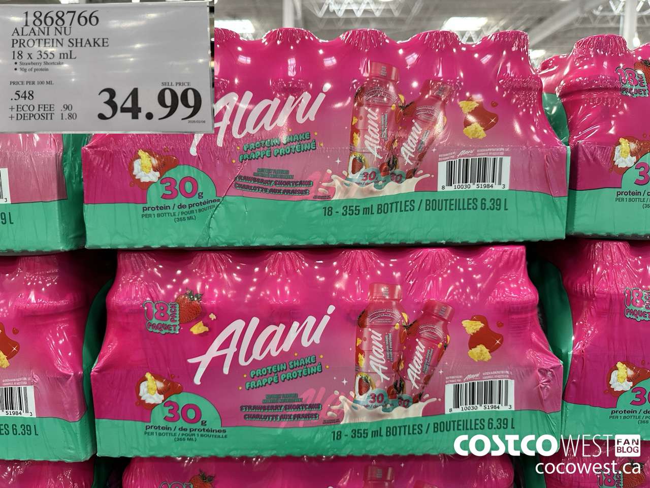 1868766 ALANI NU PROTEIN SHAKE 18 X 355ML $34.99