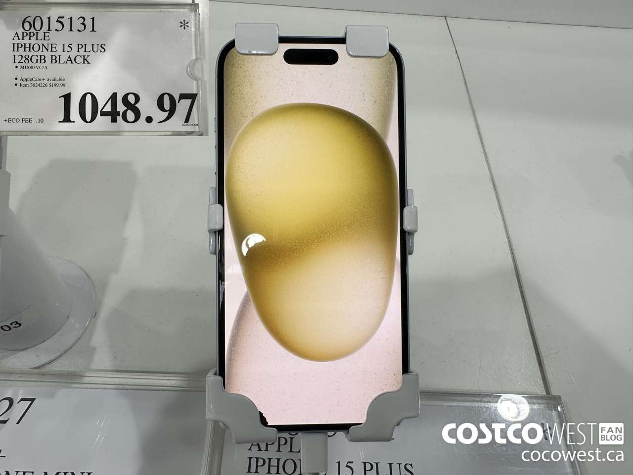 6015131 APPLE IPHONE 15 PLUS 128GB BLACK $1048.97