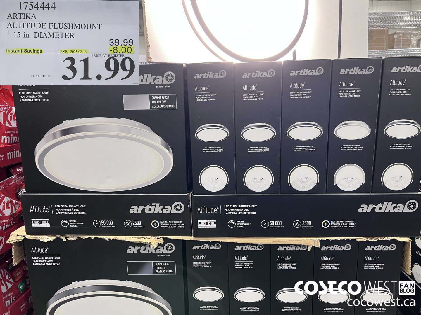 1754444 ARTIKA ALTITUDE FLUSHMOUNT 15IN DIAMETER ($8.00 INSTANT SAVINGS EXPIRES ON 2025-02-16) $31.99
