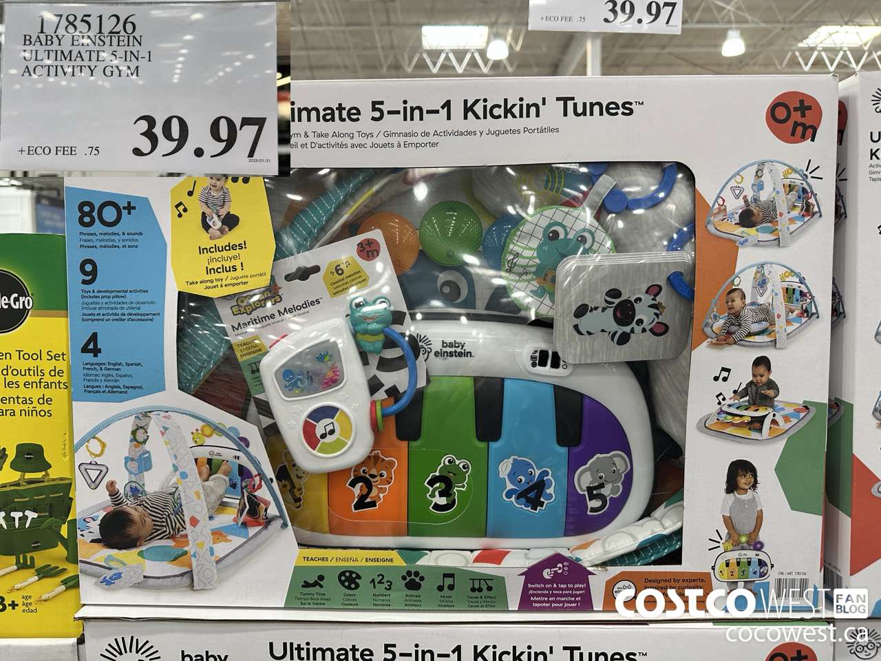 1785126 BABY EINSTEIN ULTIMATE 5-IN-1 ACTIVITY GYM $39.97