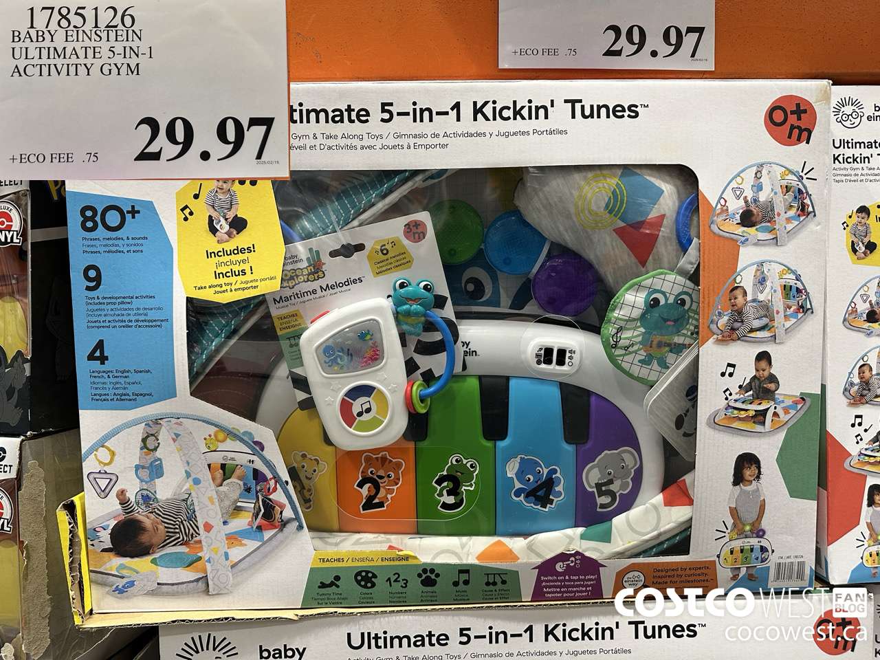 1785126 BABY EINSTEIN ULTIMATE 5-IN-1 ACTIVITY GYM $29.97