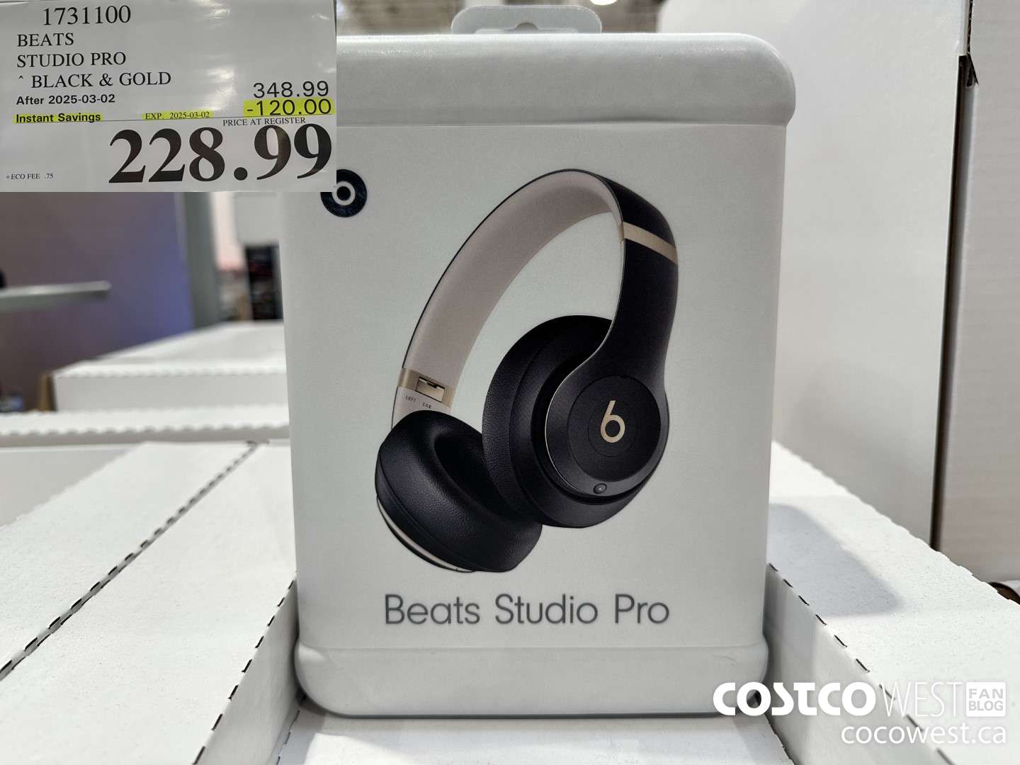 1731100 BEATS STUDIO PRO BLACK & GOLD ($120.00 INSTANT SAVINGS EXPIRES ON 2025-03-02) $228.99