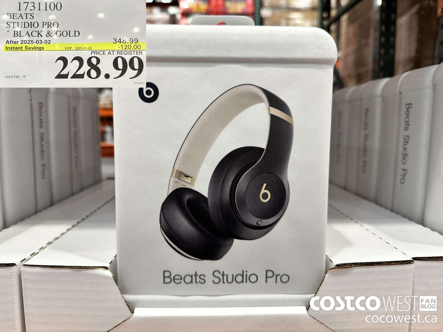 1731100 BEATS STUDIO PRO BLACK & GOLD ($120.00 INSTANT SAVINGS EXPIRES ON 2025-03-02) $228.99
