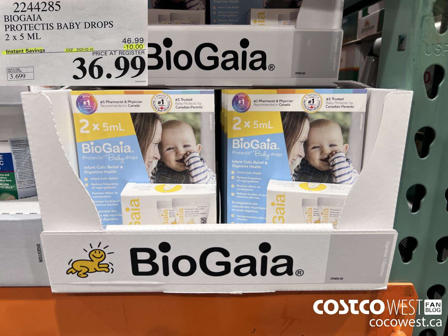 2244285 BIOGAIA PROTECTIS BABY DROPS 2 X 5 ML ($10.00 INSTANT SAVINGS EXPIRES ON 2025-02-16) $36.99