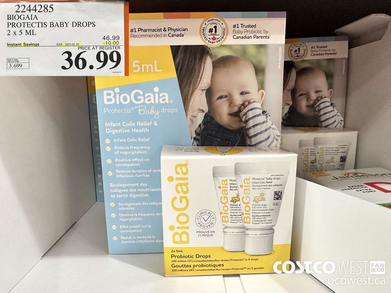 2244285 BIOGAIA PROTECTIS BABY DROPS 2 X 5 ML ($10.00 INSTANT SAVINGS EXPIRES ON 2025-02-16) $36.99